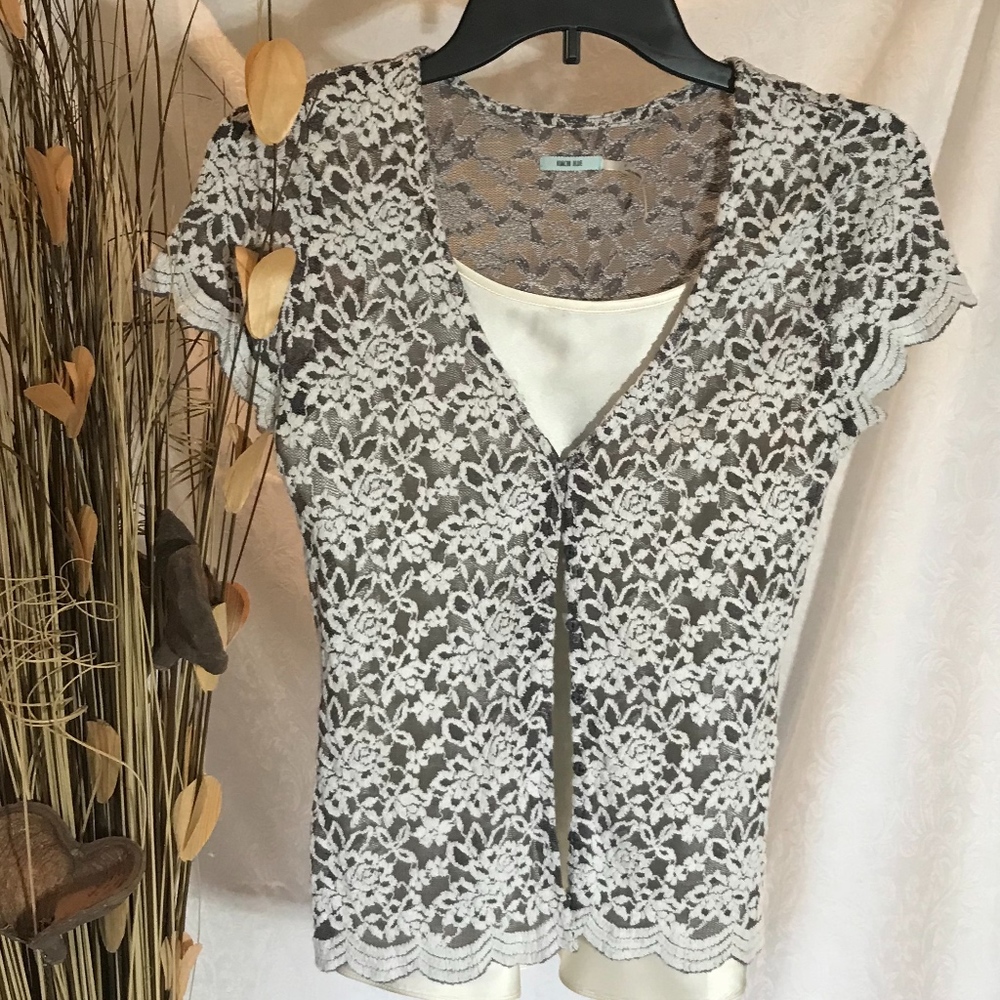 Kimchi Blue Lacy Cardigan Urban Outfitters  S